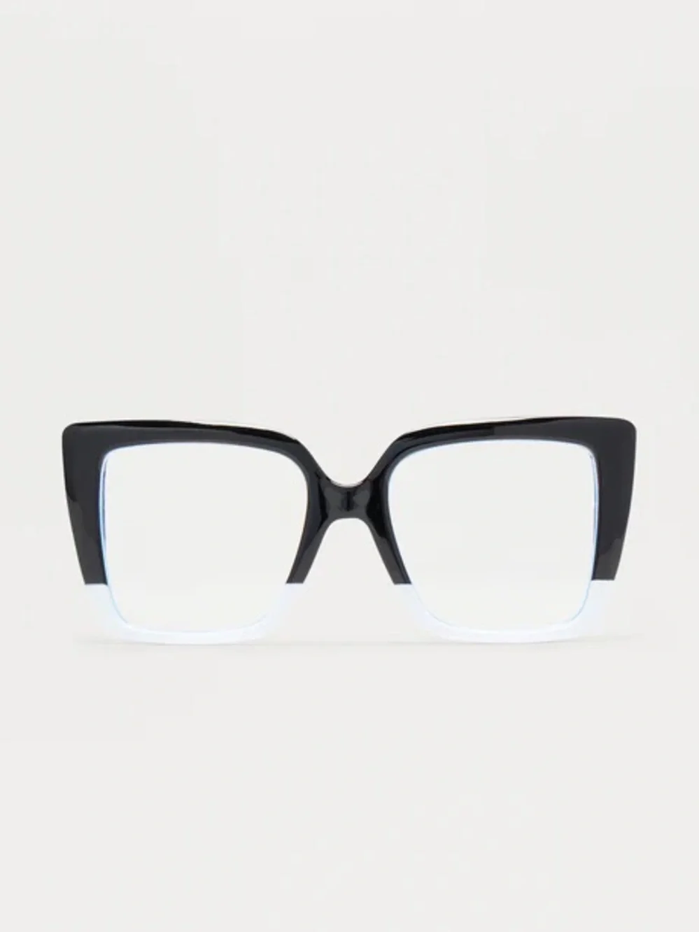 •Day & Night• Oversized Square Blue Light Glasses | Gold Arm Anti Blue Light